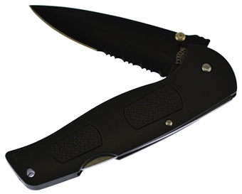 4.5" Black Composite Lockback Folder
