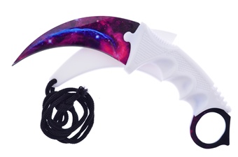 7.5" Galaxy Karambit White