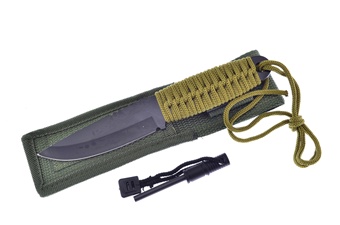 8" Camp Knife w/ Sheath & Fire Start