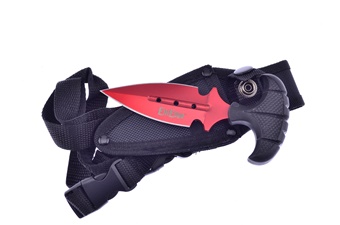 5.5" Red Push Dagger