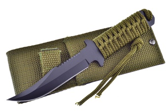 7" Green Paracord Backpacker