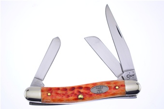 3.625" Case Whiskey Jigged Bone Stockman