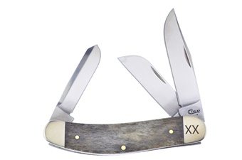 3.875" Case Dark Brown Giraffe Smoothbone Sowbelly