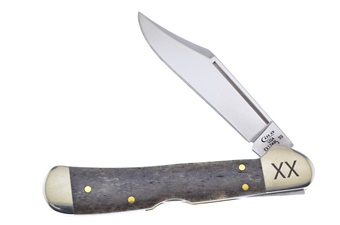 3.625" Case Dark Brown Giraffe Smoothbone Copperlock