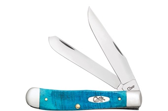 4.125" Case Sawcut Caribbean Blue Trapper