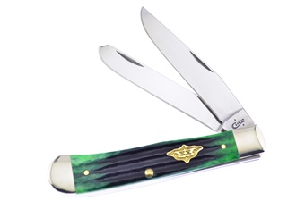 4.125" Case Hunter Green Second Cut Bone Trapper