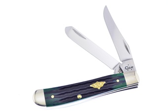 3.5" Case Hunter Green Second Cut Mini Trapper
