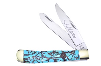 4.125" Michael Prater H&R Turquoise Chunk Trapper