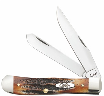 4.125" Case Burnt Bone Stag Trapper
