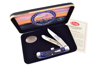 4.125" Case Blue Bone 225th Kentucky Set