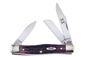 3.625" Case Cabernet Bone Medium Stockman