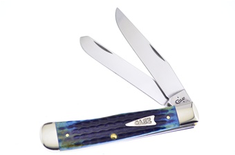 4.125" Case Burnt Indigo Bone Trapper