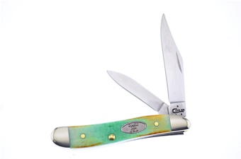 2 7/8" Case Clover Sawcut Bone Peanut