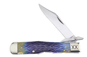 4.375" Case Burnt Purple Jigged Bone Cheetah