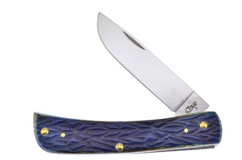 3.625" Case Burnt Purple Jigged Bone Sod Buster