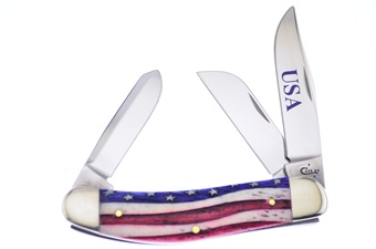 3.875" Case Star Spangled Banner Bone Sowbelly
