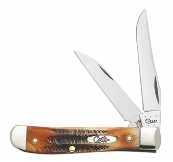 3.5" Case Burnt Bonestag Mini Trapper