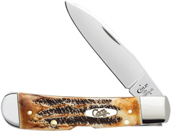 4.125" Case Stag Bone Tribal Lock