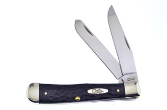 4.125" Case Hunter Green Jigged Bone Trapper