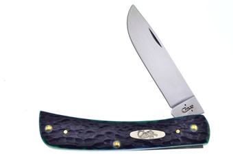 3.625" Case Hunter Green Jigged Bone Sod Buster Jr