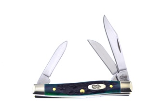 2.625" Case Hunter Green Jigged Bone Stockman