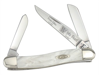 3.625" Case White Pearl Corelon Stockman