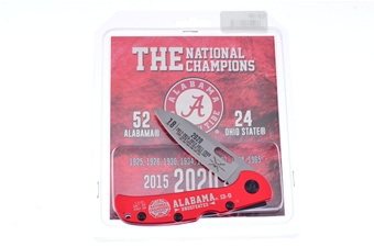4.25" Alabama National Champions Red Aluminum w/Clam Packaging
