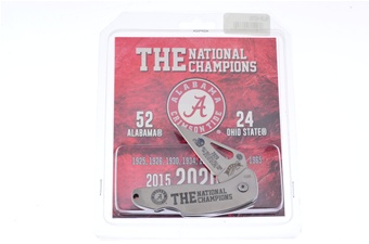 3.5" Alabama National Champions Lockback w/ Clam Packaging