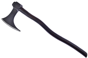 24" Medieval Wood Carbon Axe