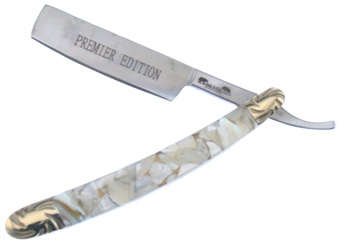 4" Crushed Mother Of Pearl Razor