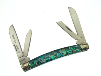 3.625" Green Cracked Abalone Congress