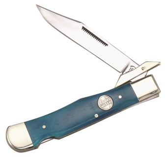 4.375" Buck Creek Cancun Blue Smoothbone Cheetah