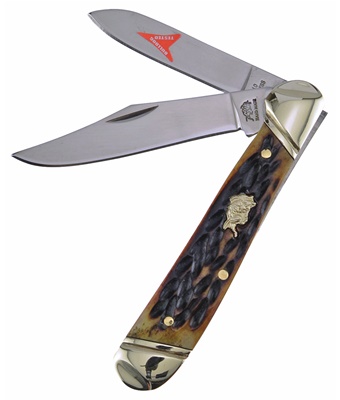 3.25" Antique Green Bone Copperhead