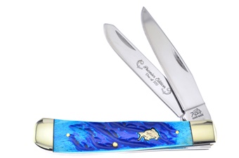 4.25" Dark Blue Jigged Bone Trapper