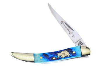 3" Dark Blue Jigged Bone Small Toothpick