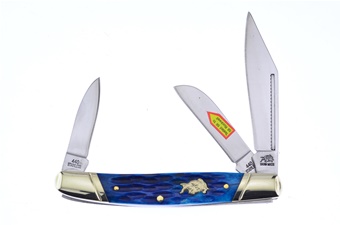 4" Dark Blue Jigged Bone Wrangler