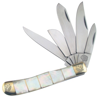 4.25" Mother Of Pearl 5-Blade Trapper