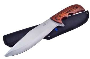 11.5" Pakkawood Bowie w/Nylon Sheath