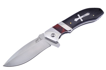 5" Black Pakkawood Snapshot Tactical