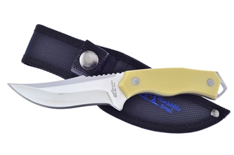 7" Ivory Composite Skinner w/Sheath