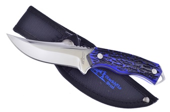 7" Blue Derin Bowie w/Nylon Sheath