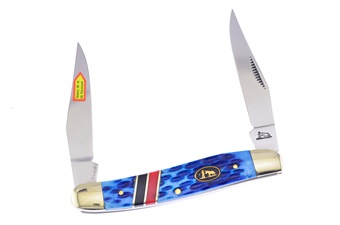 3" Blackhills Steel Blue & Red Smoothbone Muskrat