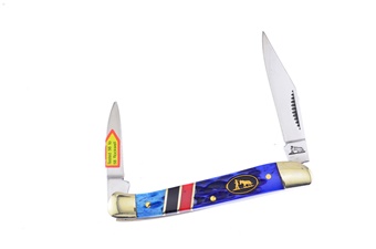 3" Blackhills Steel Blue & Red Pickbone Copperhead