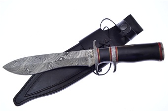 13.5" Buffalo Horn Dm Leather Sheath