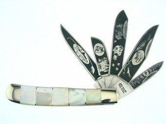 Wildlife 5-Blade Trapper Mother Of Pearl 4.25"