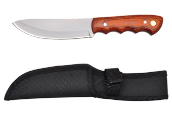 9" Pakkawood Skinner w/Sheath
