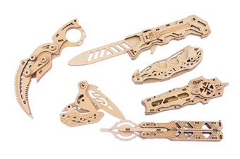 6pc 3d Knife Puzzle