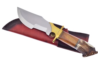 12" Walnt Wood & Crown Stag 4116gs