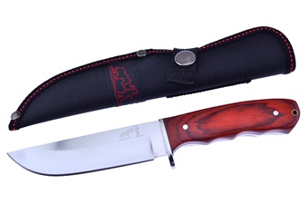 Red Pakkawood Stainless Steel Hunter
