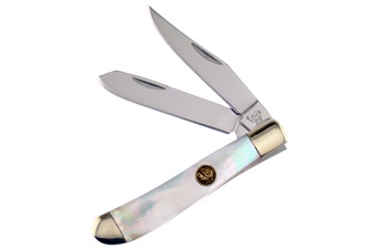 Closeout Hen + Rooster Mother Of Pearl Trapper (1pc)